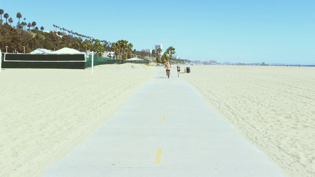 los angeles beach path